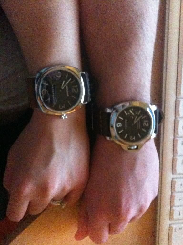 44mm watch on woman's wrist